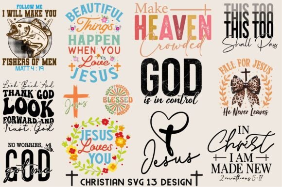 Christian SVG Bundle for T-Shirt Designs
