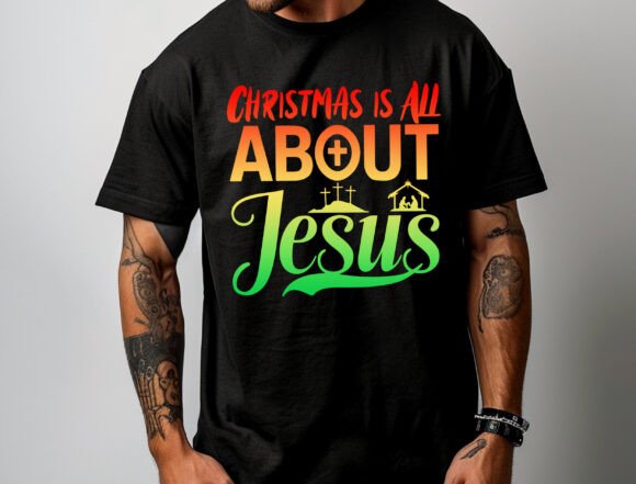 Christmas is All Jesus Png, Religious T-Shirt Designs