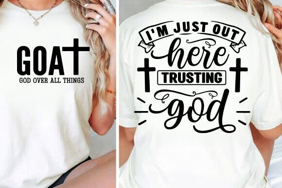 I m Just Here Trustıng God SVG Jesus PNG T-Shirt Designs
