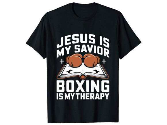 Jesus is My Boxing T-Shirt Design