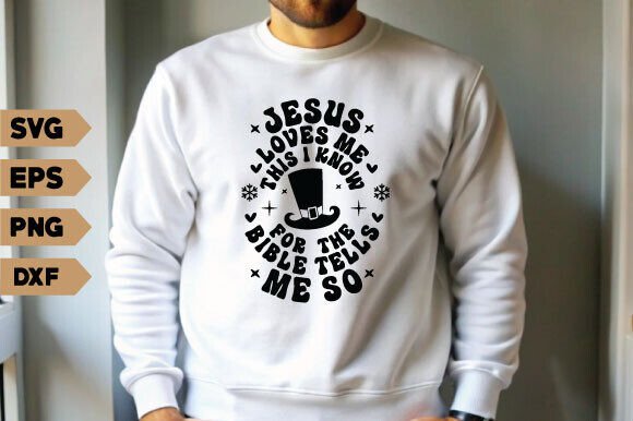 Jesus Loves Me This Svg, T-Shirt Designs