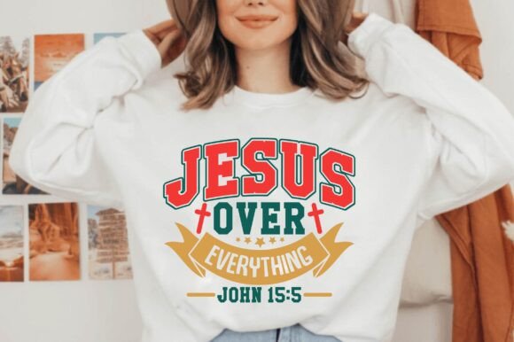Jesus Over Everything T-Shirt Design