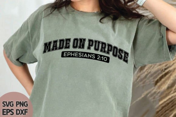 Made on Purpose SVG PNG, Christian Svg