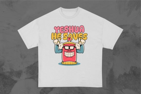 Yeshua He Saves Christian Graffiti T-Shirt Designs
